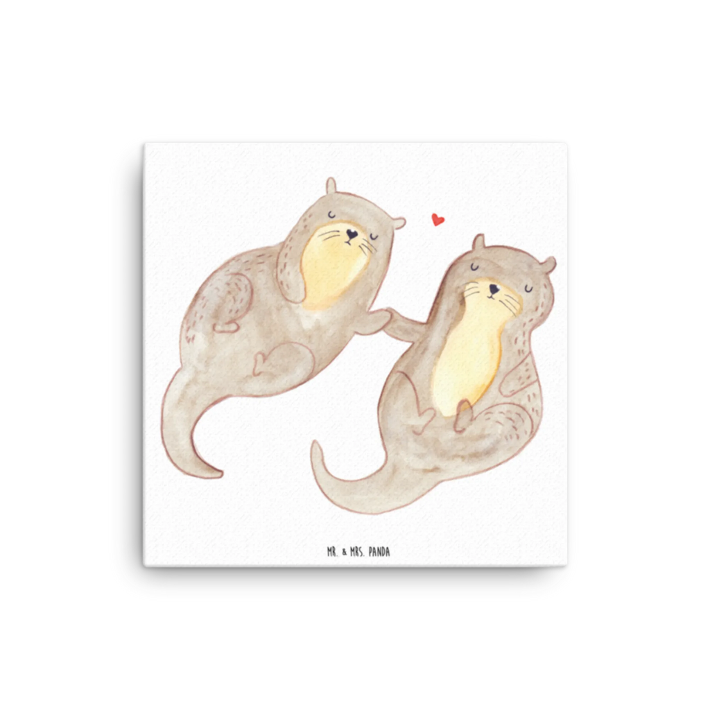 Canvas picture otter holding hands Kunstdruck, Leinwand, Otter, Seeotter, Fischotter, Otter Seeotter See Otter