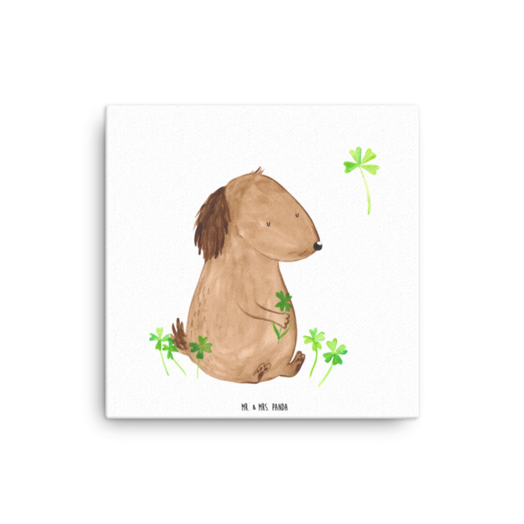 Canvas picture Dog shamrock Kunstdruck, Leinwand, Hunderasse, Hundebesitzer, Tierliebhaber, Haustier, Sprüche, Hundemotiv, Hund, Geschenk, Motivation, Neuanfang, Achtsamkeit, Kleeblatt, Selbstliebe, Glücksbringer, Glück, Tagträume