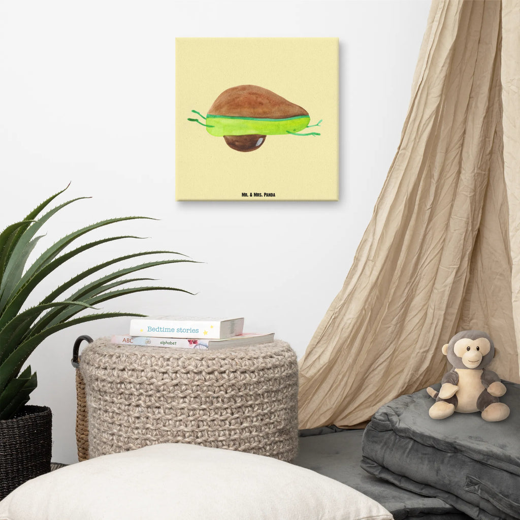 Canvas picture avocado yoga Leinwand, Kunstdruck, Gesund, Avocado, Vegan, Veggie, Avocado Yoga Vegan