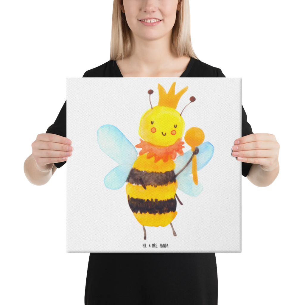 Canvas picture bee king Leinwand, Kunstdruck, Hummel, Biene, Wespe