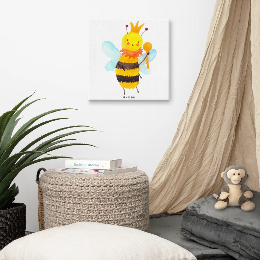 Canvas picture bee king Leinwand, Kunstdruck, Hummel, Biene, Wespe
