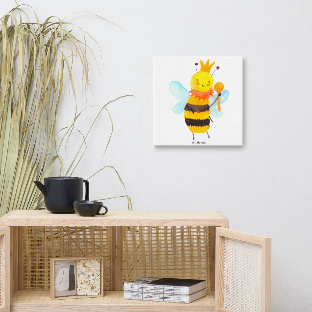 Canvas picture bee king Leinwand, Kunstdruck, Hummel, Biene, Wespe