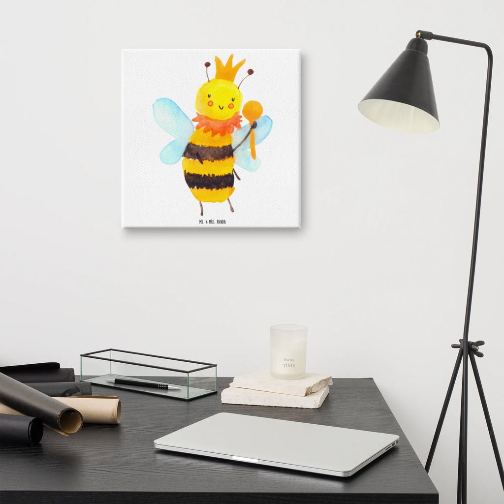 Canvas picture bee king Leinwand, Kunstdruck, Hummel, Biene, Wespe