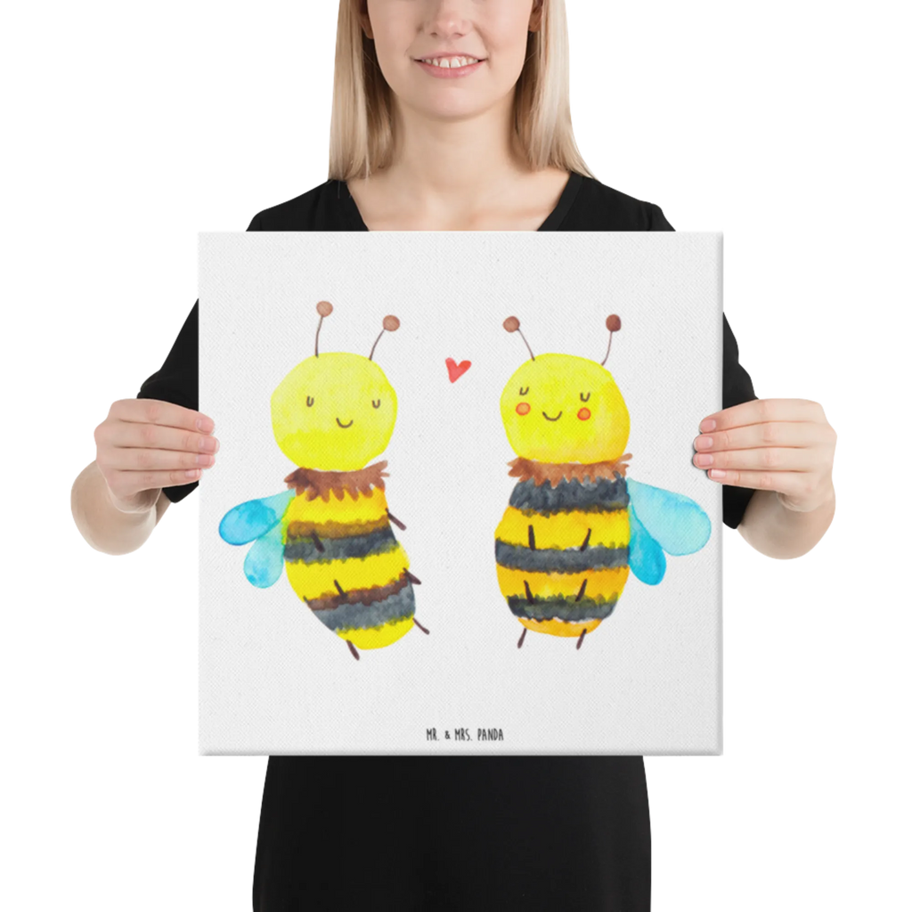Canvas picture bee In love Leinwand, Kunstdruck, Dekoration, Bild, Wanddeko, Biene, Wespe, Hummel