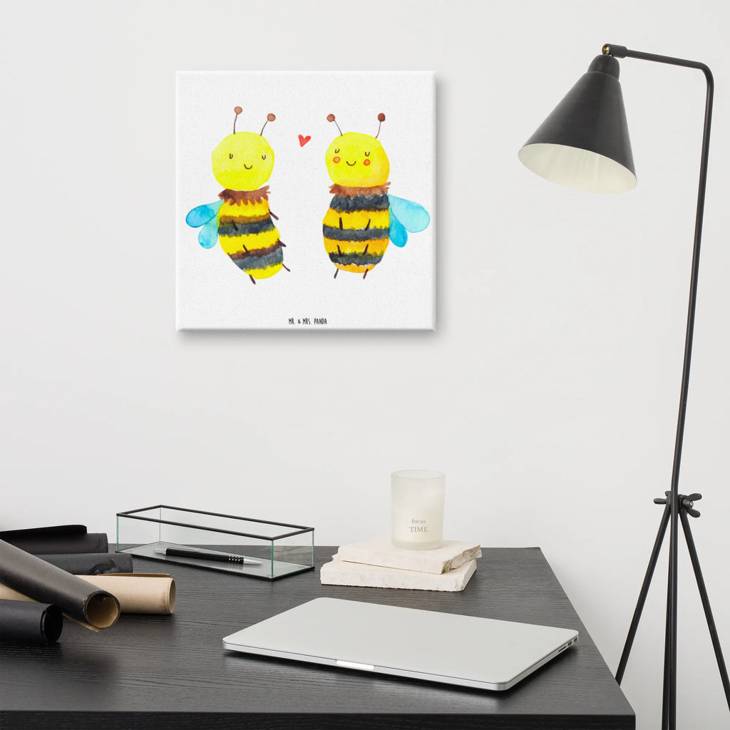 Canvas picture bee In love Leinwand, Kunstdruck, Dekoration, Bild, Wanddeko, Biene, Wespe, Hummel