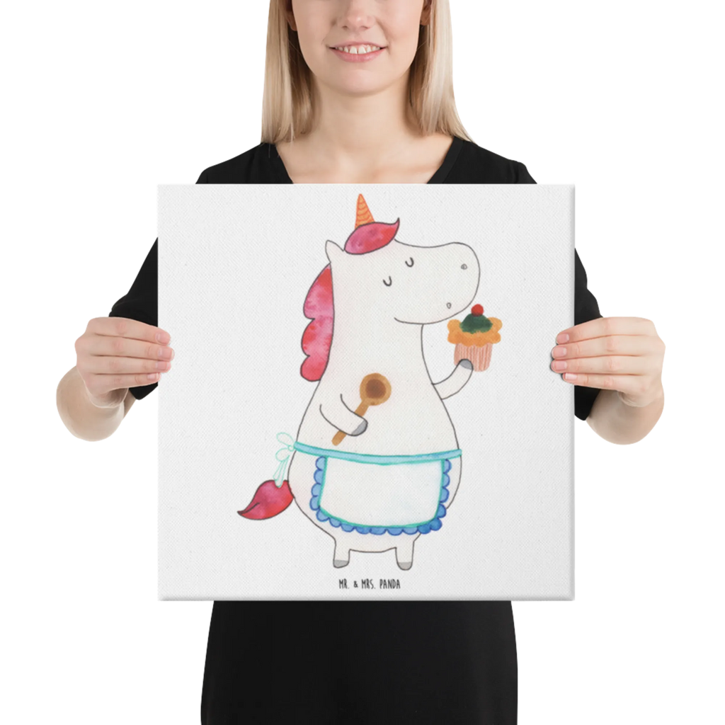 Canvas picture Jednorożec Kuchnia Kunstdruck, Leinwand, Unicorn, Einhorn, Einhorn Deko, Einhörner, Bäckerin, Torte, Träumen, Muffin, Koch, Hobbykoch, Kuchen, Backen, Motivation, Träumer