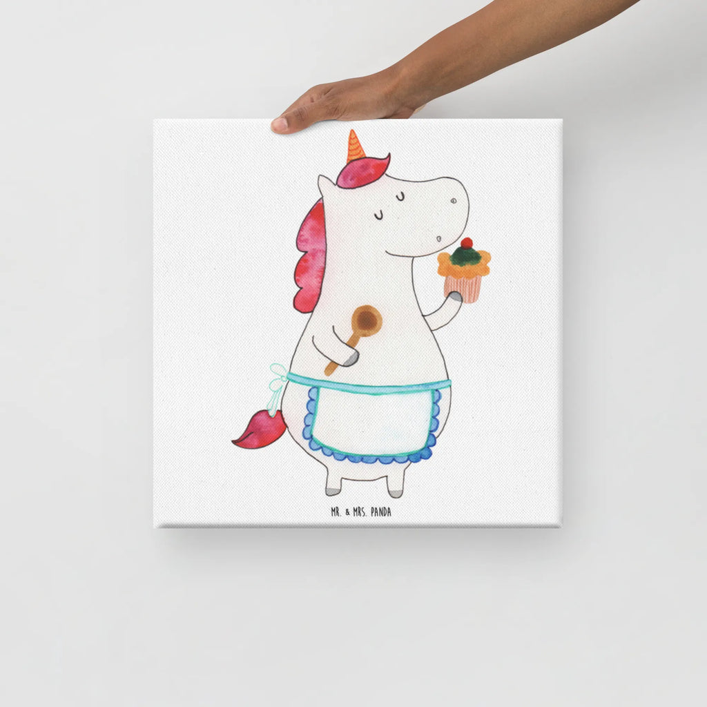 Canvas picture Jednorożec Kuchnia Kunstdruck, Leinwand, Unicorn, Einhorn, Einhorn Deko, Einhörner, Bäckerin, Torte, Träumen, Muffin, Koch, Hobbykoch, Kuchen, Backen, Motivation, Träumer