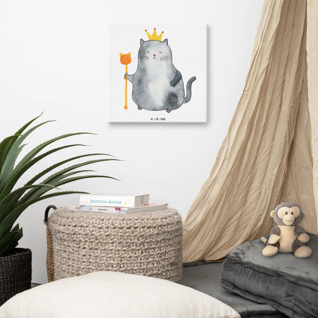 Canvas picture kot Król Leinwand, Kunstdruck, Katzenmotiv, Katzenfan, Katzendeko, Katzenfreund, Katzenliebhaber, Katzenprodukte, Katzenartikel, Katzenaccessoires, Katzensouvenirs, Katzenliebhaberprodukte, Katzenmotive, Katze, Kater, Haustier, Erste Eigenen Wohnung, Umzug, Cat, Cats, Wohnung, Mietze, Katzenbesitzerin, Katzen, König, Katzenhalter, Einzug, Mietzhaus, Königin, Familie, Queen