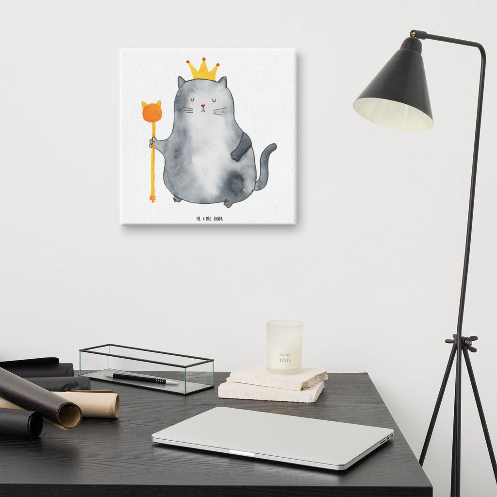 Canvas picture kot Król Leinwand, Kunstdruck, Katzenmotiv, Katzenfan, Katzendeko, Katzenfreund, Katzenliebhaber, Katzenprodukte, Katzenartikel, Katzenaccessoires, Katzensouvenirs, Katzenliebhaberprodukte, Katzenmotive, Katze, Kater, Haustier, Erste Eigenen Wohnung, Umzug, Cat, Cats, Wohnung, Mietze, Katzenbesitzerin, Katzen, König, Katzenhalter, Einzug, Mietzhaus, Königin, Familie, Queen