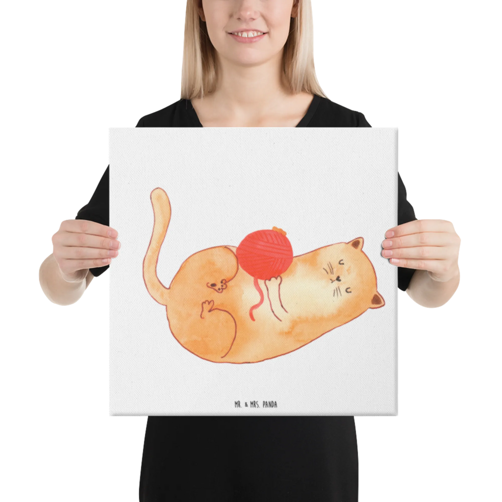 Leinwand Bild Katze Wolle Kunstdruck, Leinwand, Katzenmotiv, Katzenfan, Katzendeko, Katzenfreund, Katzenliebhaber, Katzenprodukte, Katzenartikel, Katzenaccessoires, Katzensouvenirs, Katzenliebhaberprodukte, Katzenmotive, Katze, Katzenhalter, Haustier, Verspielt, Wolle, Cats, Spiel, Mietze, Katzen, Wollknäuel, Katzenbesitzerin, Spielen, Kater, Cat