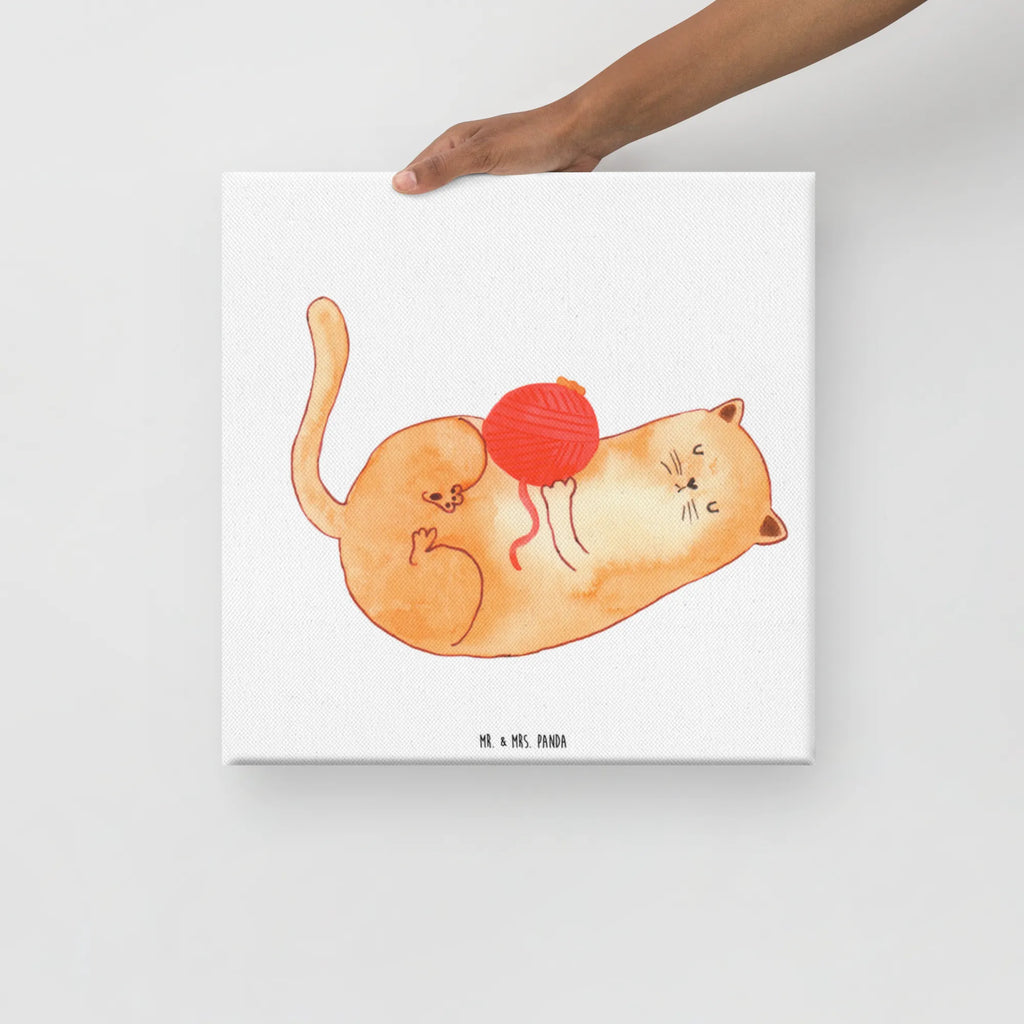 Leinwand Bild Katze Wolle Kunstdruck, Leinwand, Katzenmotiv, Katzenfan, Katzendeko, Katzenfreund, Katzenliebhaber, Katzenprodukte, Katzenartikel, Katzenaccessoires, Katzensouvenirs, Katzenliebhaberprodukte, Katzenmotive, Katze, Katzenhalter, Haustier, Verspielt, Wolle, Cats, Spiel, Mietze, Katzen, Wollknäuel, Katzenbesitzerin, Spielen, Kater, Cat