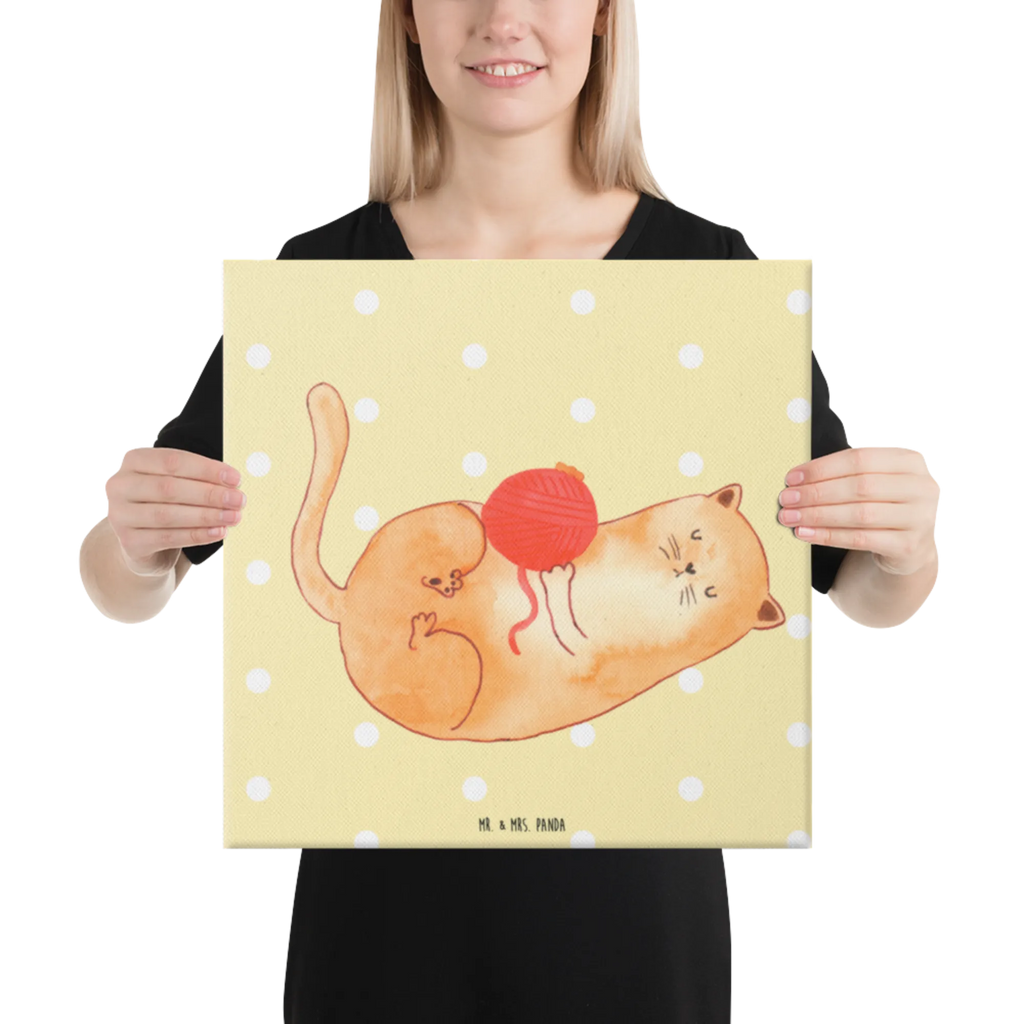 Leinwand Bild Katze Wolle Kunstdruck, Leinwand, Katzenmotiv, Katzenfan, Katzendeko, Katzenfreund, Katzenliebhaber, Katzenprodukte, Katzenartikel, Katzenaccessoires, Katzensouvenirs, Katzenliebhaberprodukte, Katzenmotive, Katze, Katzenhalter, Haustier, Verspielt, Wolle, Cats, Spiel, Mietze, Katzen, Wollknäuel, Katzenbesitzerin, Spielen, Kater, Cat