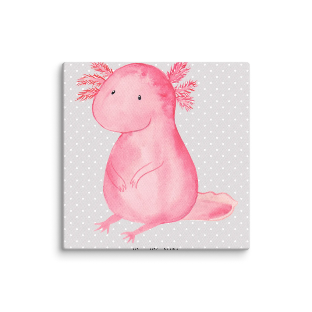 Leinwand Bild Axolotl null Kunstdruck, Leinwand, Molch, Axolotl, Fröhlich, Vergnügt, Freundin, Liebe, Lebensweisheit, Weisheit, Lebensstil, Axolot, Zufrieden
