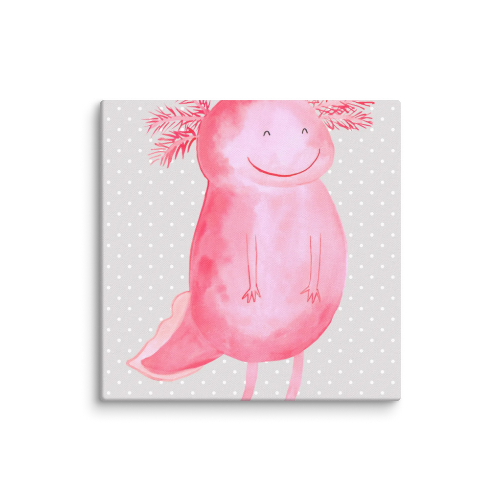 Canvas picture axolotl Happy Kunstdruck, Leinwand, Molch, Axolotl, Gute Laune, Lurch, Schwanzlurch, Motivation, Lurche, Axolot