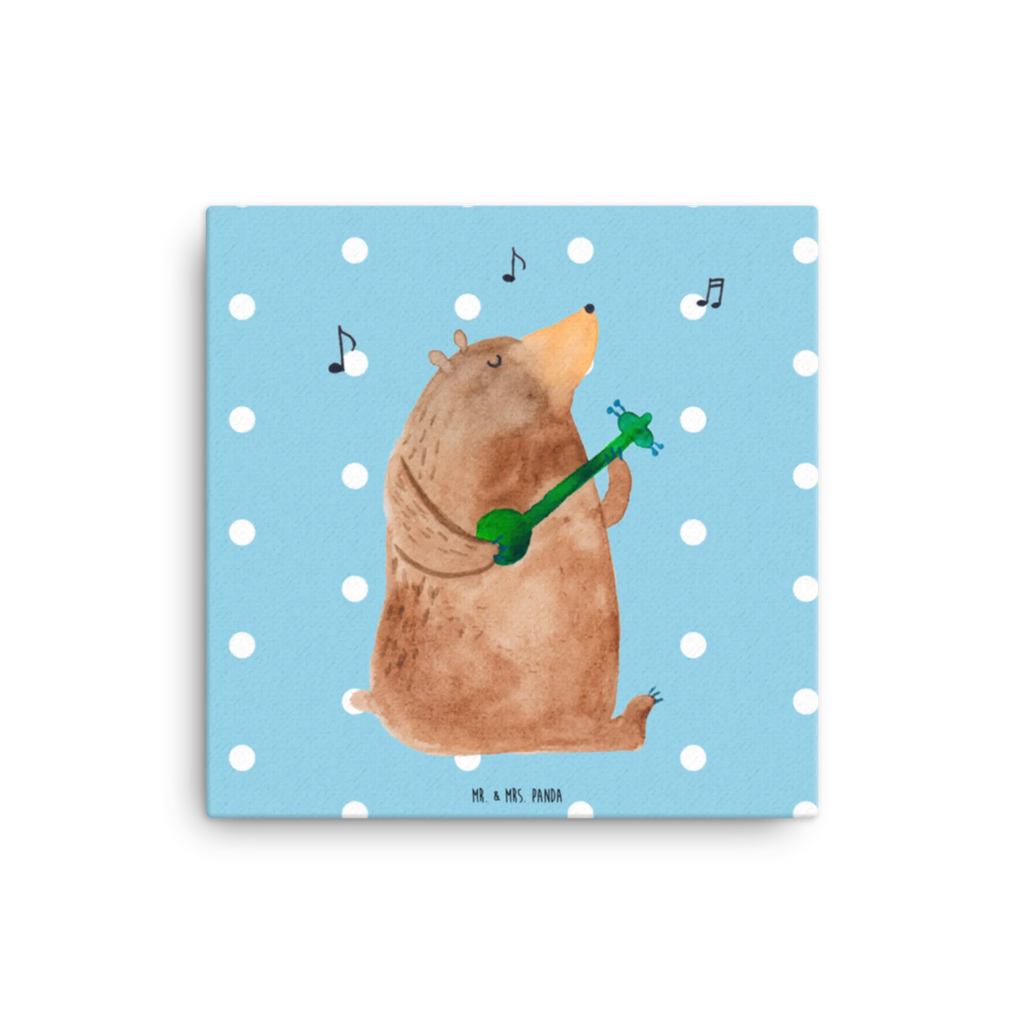 Leinwand Bild Bär Gitarre Kunstdruck, Leinwand, Teddybär, Teddy, Bär