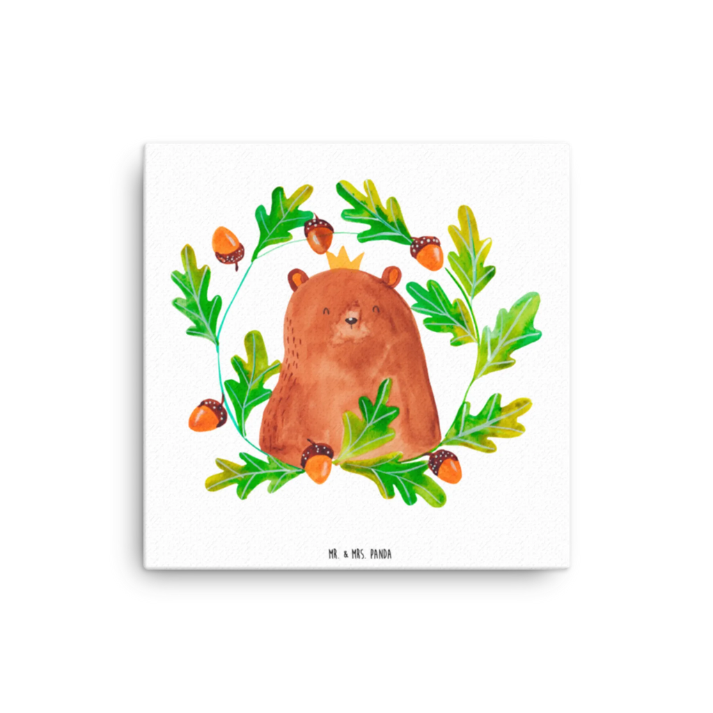 Canvas picture bear king Kunstdruck, Leinwand, Teddybär, Teddy, Bär, Papa Bär, Weltbester Papa, Papa, Vatertag, Daddy, Papi, Vater, Bester Vater, Dad, Bester Papa