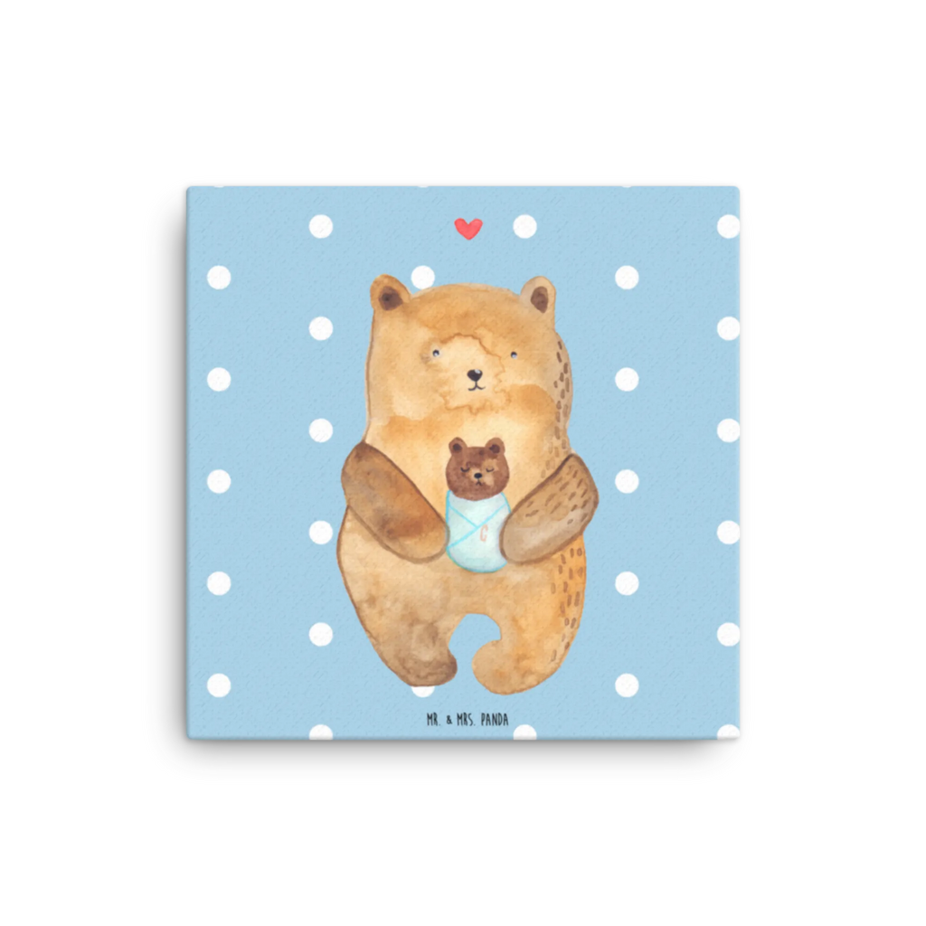 Canvas picture bear infant Leinwand, Kunstdruck, Teddybär, Teddy, Bär, Mutter, Geburt, Taufe, Geburtstag, Enkel, Eltern, Enkelin, Neffe, Glückwunsch, Nichte, Täufling, Baby