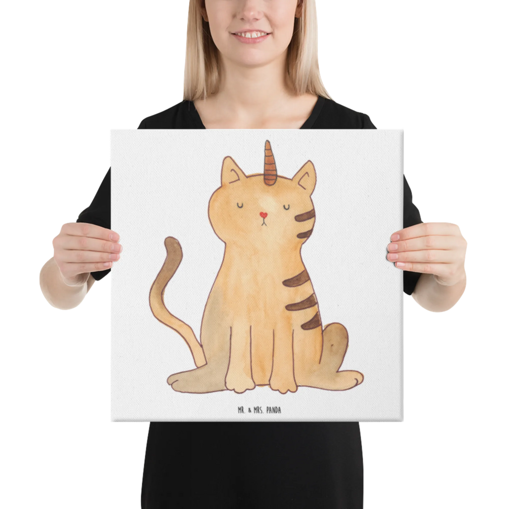 Canvas picture unicorn Cat Leinwand, Bild, Kunstdruck, Wanddeko, Dekoration, Einhorn, Einhörner, Einhorn Deko, Unicorn, Katzer, Mieze, Regenbogen, Glitzer, Einhornpower, Erwachsenwerden, Katze, Katzenhorn, Einhornkatze, Kittyhorn