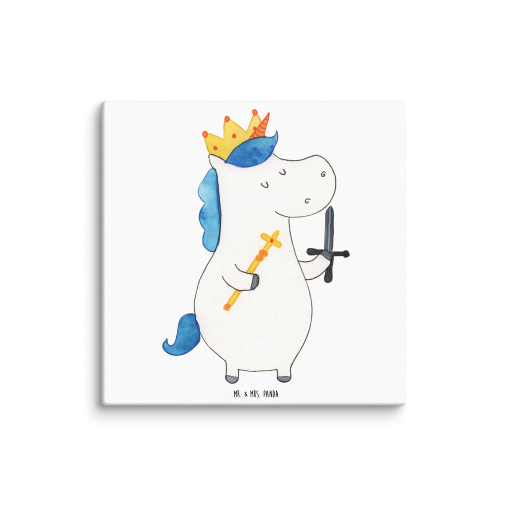 Leinwand Bild Einhorn König mit Schwert Bild, Wanddeko, Dekoration, Kunstdruck, Leinwand, Einhorn, Einhörner, Einhorn Deko, Unicorn, Ritter, Mittelalter, König