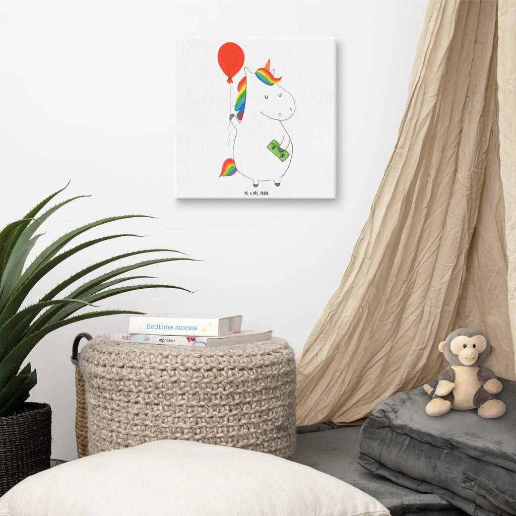 Canvas picture unicorn balloon Kunstdruck, Leinwand, Unicorn, Einhorn, Einhorn Deko, Einhörner, Geld, Freundin, Lebenslust, Geschenk, Luftballon, Freude