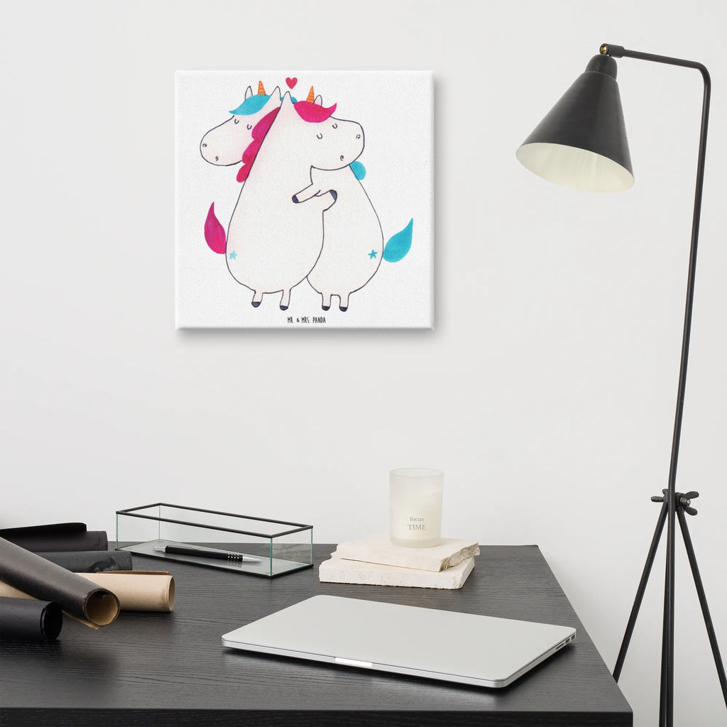 Canvas picture unicorn communication Leinwand, Bild, Dekoration, Kunstdruck, Wanddeko, Einhorn, Einhörner, Einhorn Deko, Unicorn, Spruch, Valentine, Geschenk, Valentinstag, Liebe, witzig, lustig, Partner, Ehe