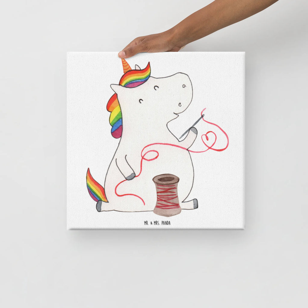 Leinwand Bild Einhorn Näherin Kunstdruck, Leinwand, Unicorn, Einhorn, Einhorn Deko, Einhörner, Nähzimmer, Freundin, Nähen, Stricken, Häkeln, Basteln, Mädchen, Näherin