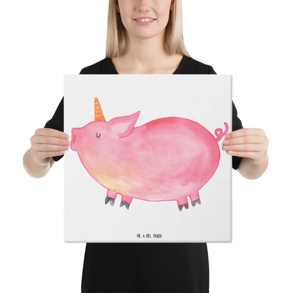 Leinwand Bild Einhorn Schweinhorn Kunstdruck, Leinwand, Unicorn, Einhorn, Einhorn Deko, Einhörner, Spaß, Schwein, English, Geschenk, Spruch, Piggy, Pig, Schweinhorn, Funny, Witzig. Lustig, Englisch, Party, Bauer