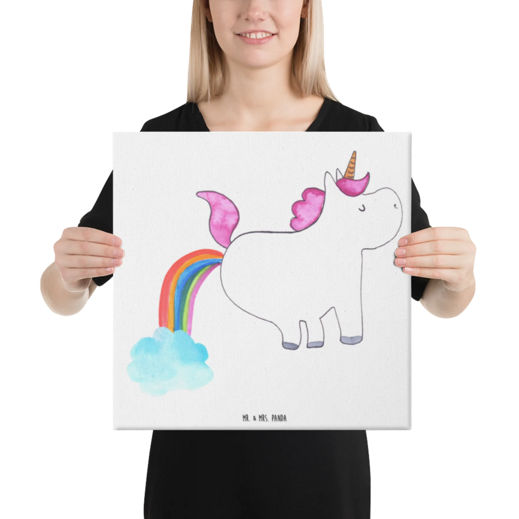 Leinwand Bild Einhorn Pupsend Kunstdruck, Leinwand, Unicorn, Einhorn, Einhorn Deko, Einhörner, Freundin, Erwachsenwerden, Glitzer, Einhornpower, Pups, Spaß, Lustig, Regenbogen