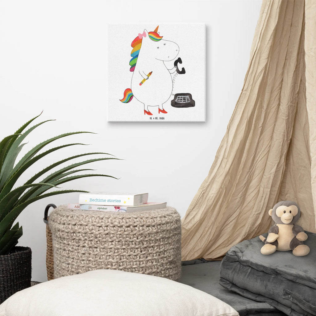 Canvas picture unicorn secretary Leinwand, Bild, Kunstdruck, Wanddeko, Dekoration, Einhorn, Einhörner, Einhorn Deko, Unicorn, Sekretärin, Büro, Rechtsanwältin, Rechtsanwaltsgehilfin, Steuerbüro, Steuerkanzlei, Bürokraft, Bürohilfe