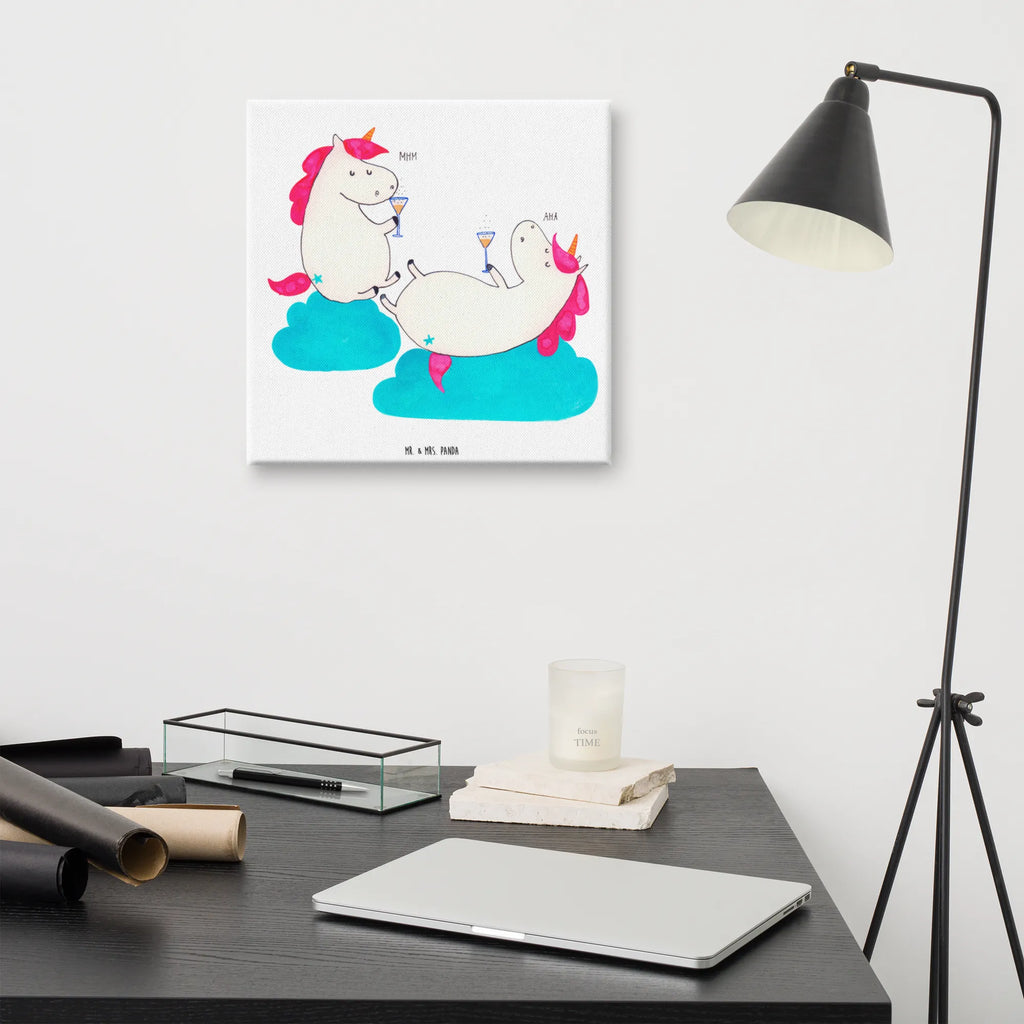 Leinwand Bild Einhörner Sekt Leinwand, Kunstdruck, Unicorn, Einhorn, Einhorn Deko, Einhörner, Freundinnen, BFF, Anstoßen, Party, Mädelsabend, Sekt, Beste, Korken, Spaß, Freundin