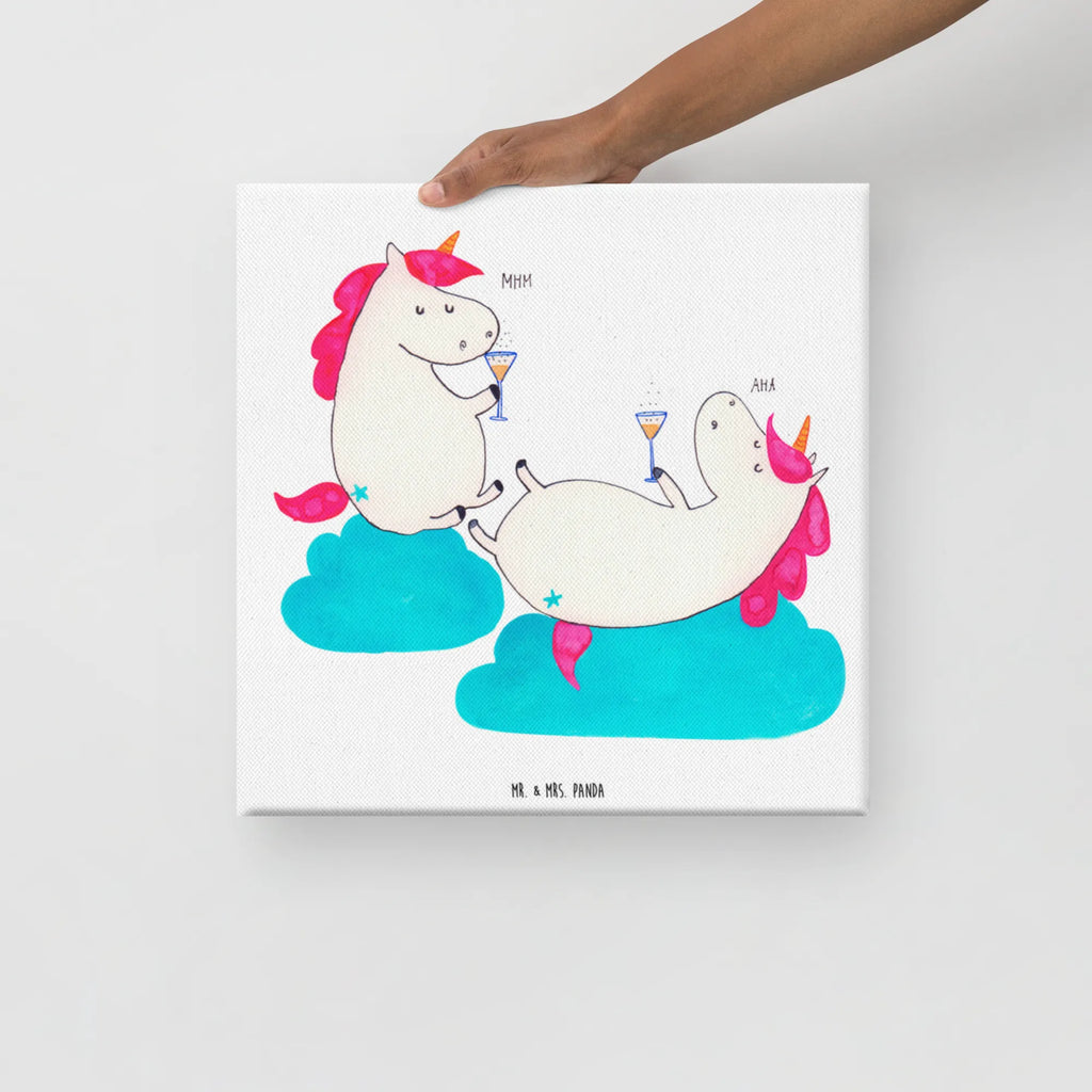 Leinwand Bild Einhörner Sekt Leinwand, Kunstdruck, Unicorn, Einhorn, Einhorn Deko, Einhörner, Freundinnen, BFF, Anstoßen, Party, Mädelsabend, Sekt, Beste, Korken, Spaß, Freundin