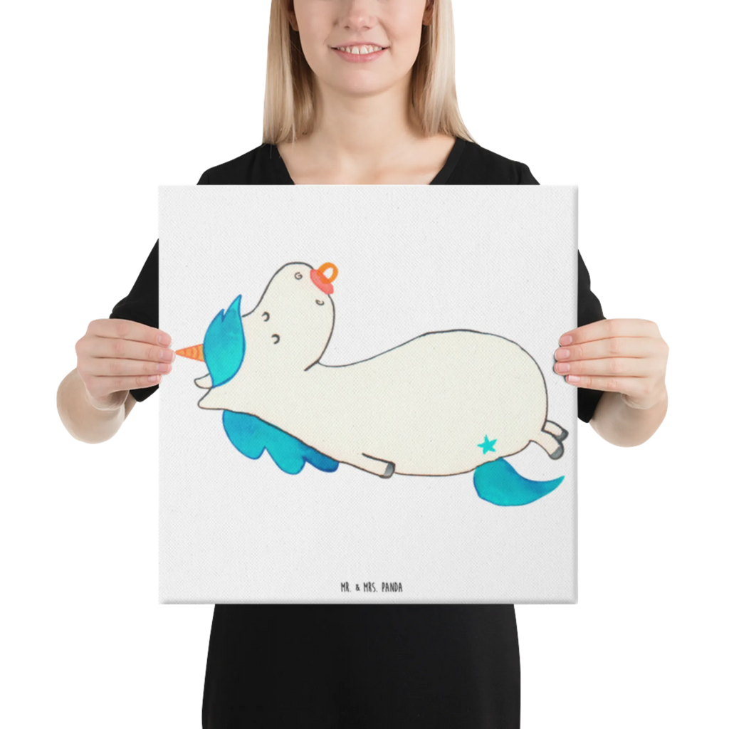 Canvas picture unicorn dummy Wanddeko, Kunstdruck, Dekoration, Bild, Leinwand, Einhorn, Einhörner, Einhorn Deko, Unicorn, Mama, Geschenk Geburt, Mutter, Säugling, Geburtstag, Baby, Geburt, Schnuller, Kleinkind