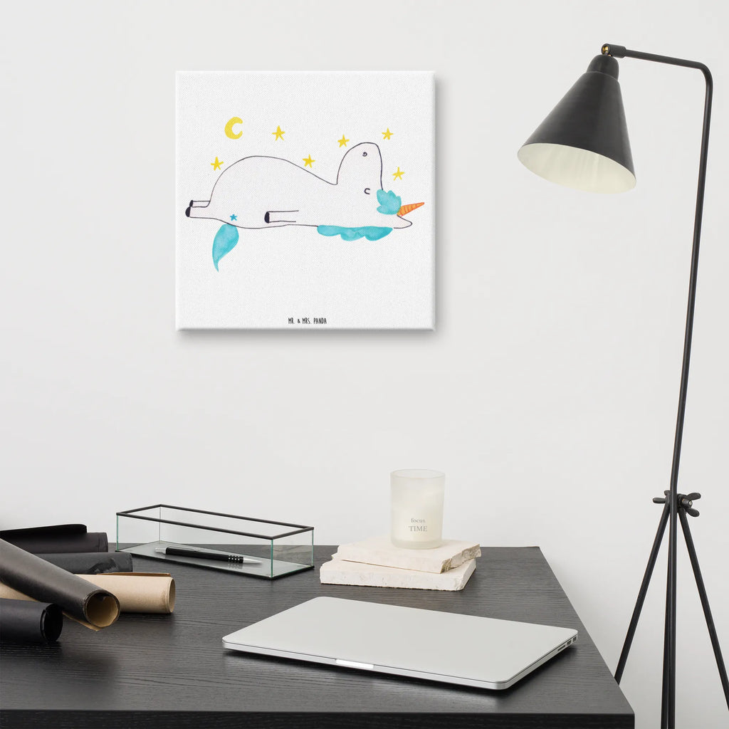 Leinwand Bild Einhorn Sternenhimmel Dekoration, Kunstdruck, Bild, Wanddeko, Leinwand, Einhorn, Einhörner, Einhorn Deko, Unicorn, Sterne, Sternenhimmel, Dachschaden, Verrückt