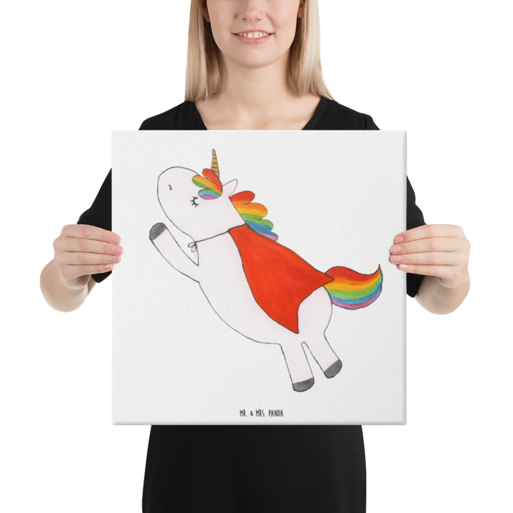 Leinwand Bild Einhorn Super Kunstdruck, Leinwand, Unicorn, Einhorn, Einhorn Deko, Einhörner, Traummann, Held, Geschenk, Girl, Superheld, Freundin, Mädchen
