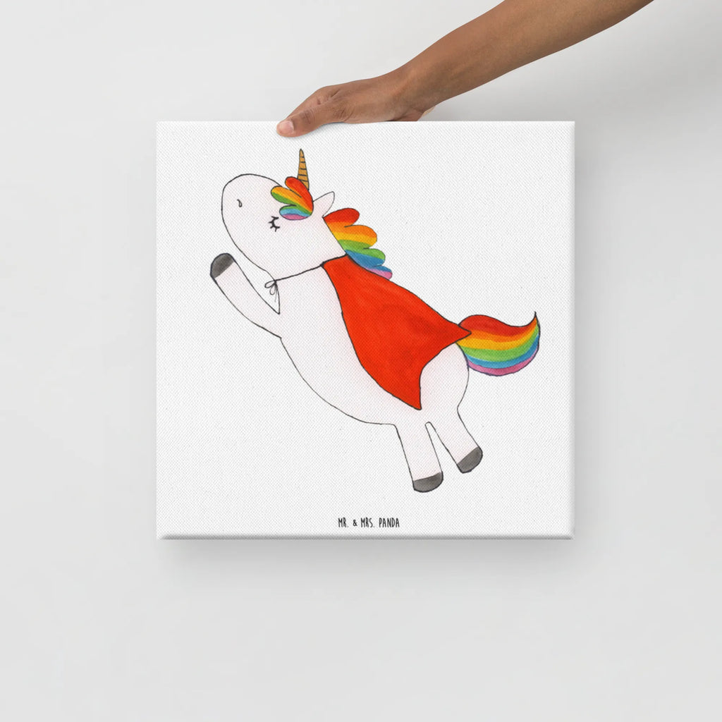 Leinwand Bild Einhorn Super Kunstdruck, Leinwand, Unicorn, Einhorn, Einhorn Deko, Einhörner, Traummann, Held, Geschenk, Girl, Superheld, Freundin, Mädchen