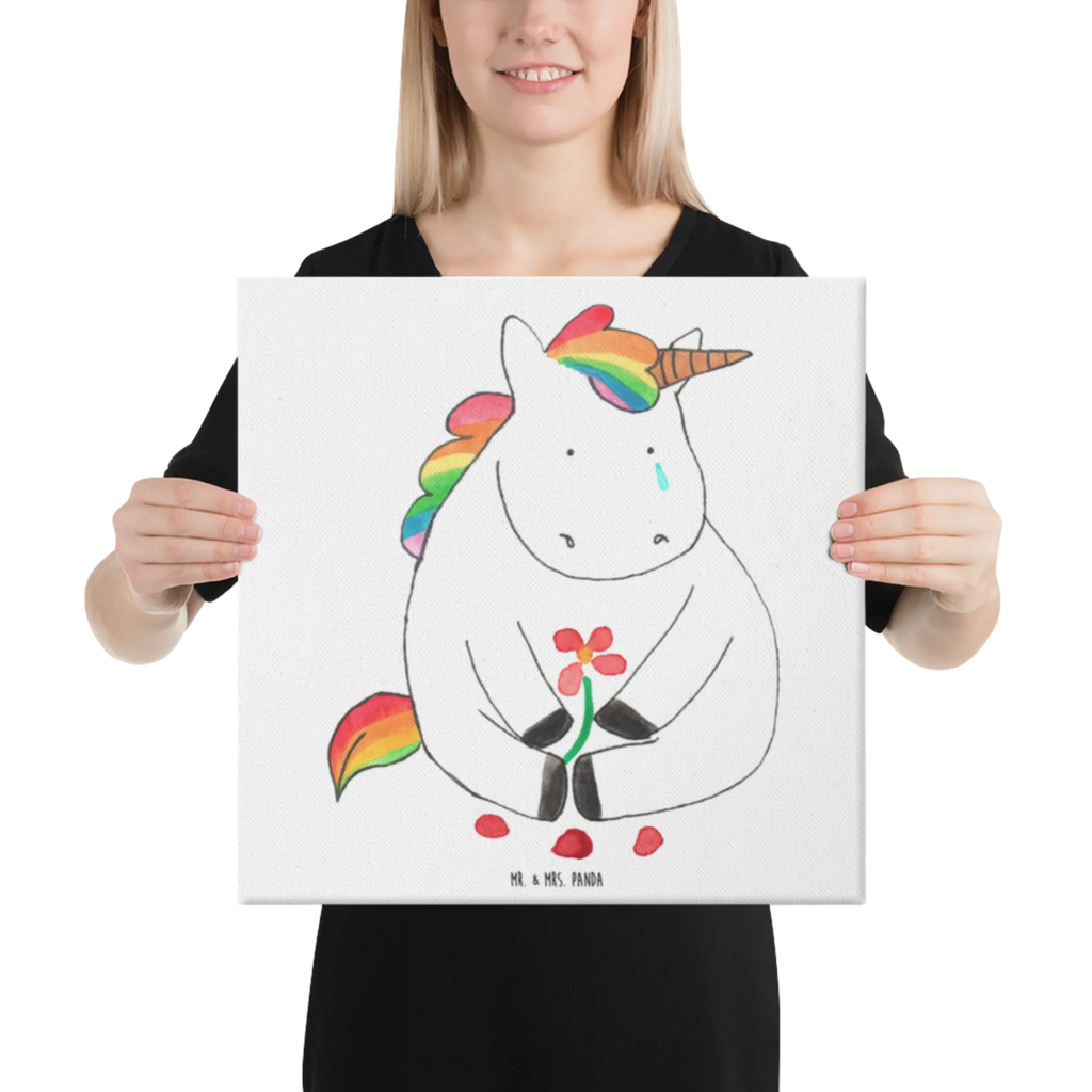 Leinwand Bild Einhorn Traurig Leinwand, Bild, Kunstdruck, Wanddeko, Dekoration, Einhorn, Einhörner, Einhorn Deko, Unicorn, Glitzer, Trösten. Freundschaft, Freunde, Liebe, Trauer, Grußkarte, Blume