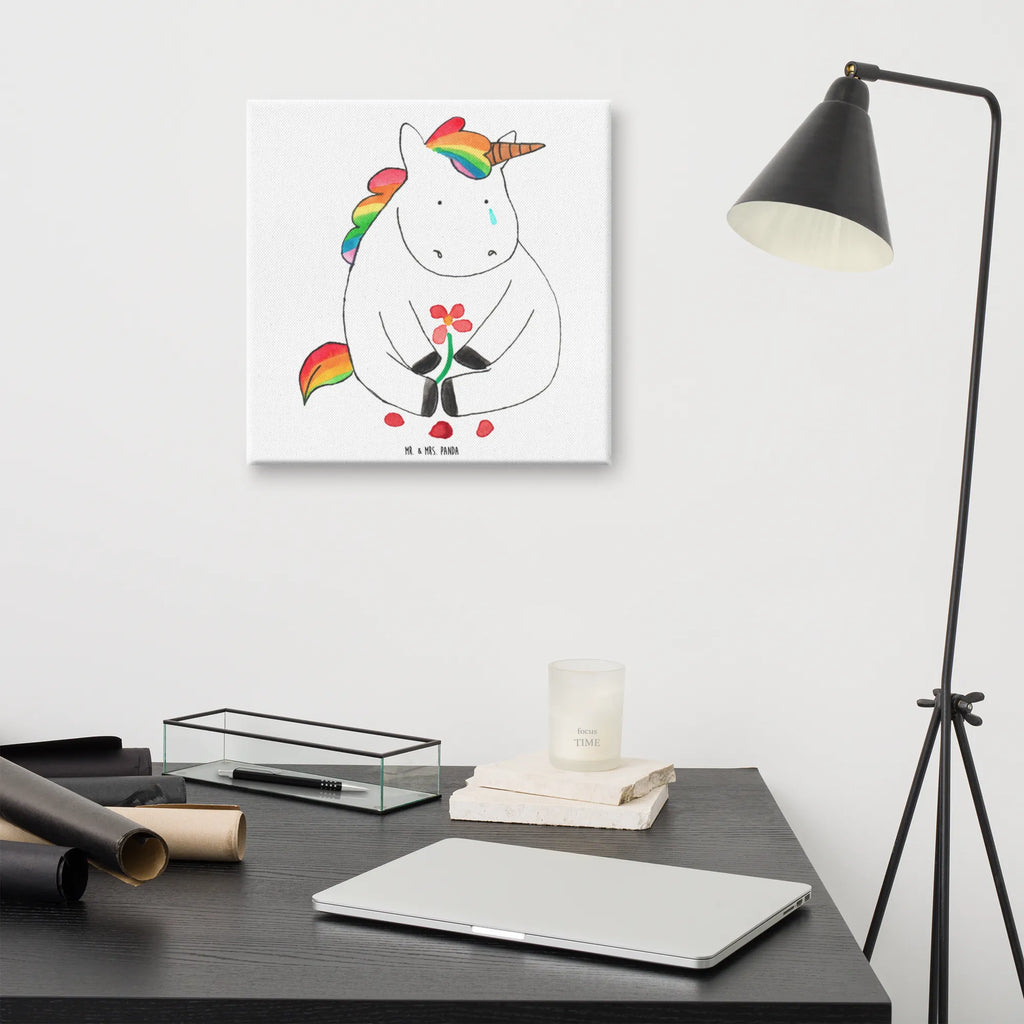 Leinwand Bild Einhorn Traurig Leinwand, Bild, Kunstdruck, Wanddeko, Dekoration, Einhorn, Einhörner, Einhorn Deko, Unicorn, Glitzer, Trösten. Freundschaft, Freunde, Liebe, Trauer, Grußkarte, Blume