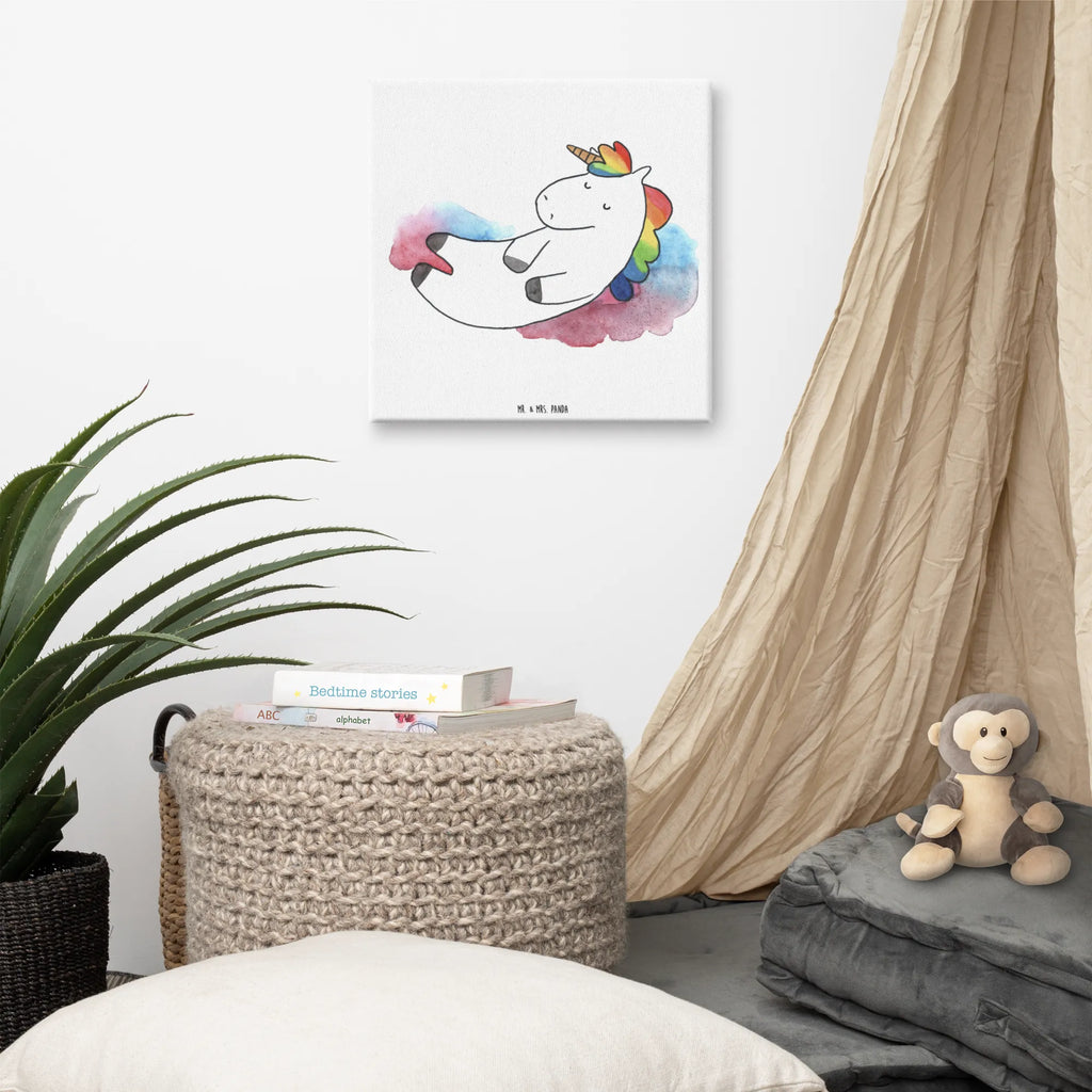 Leinwand Bild Einhorn Wolke 7 Leinwand, Kunstdruck, Unicorn, Einhorn, Einhorn Deko, Einhörner, Lustig, Menschen, Lächeln, Geschenk, Glaube, Verliebt, Witzig, Realität