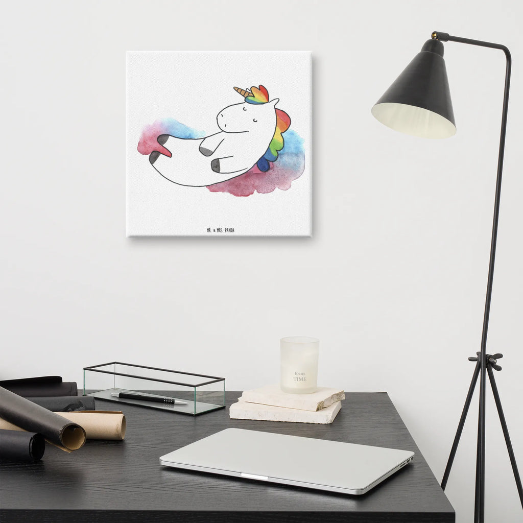 Leinwand Bild Einhorn Wolke 7 Leinwand, Kunstdruck, Unicorn, Einhorn, Einhorn Deko, Einhörner, Lustig, Menschen, Lächeln, Geschenk, Glaube, Verliebt, Witzig, Realität
