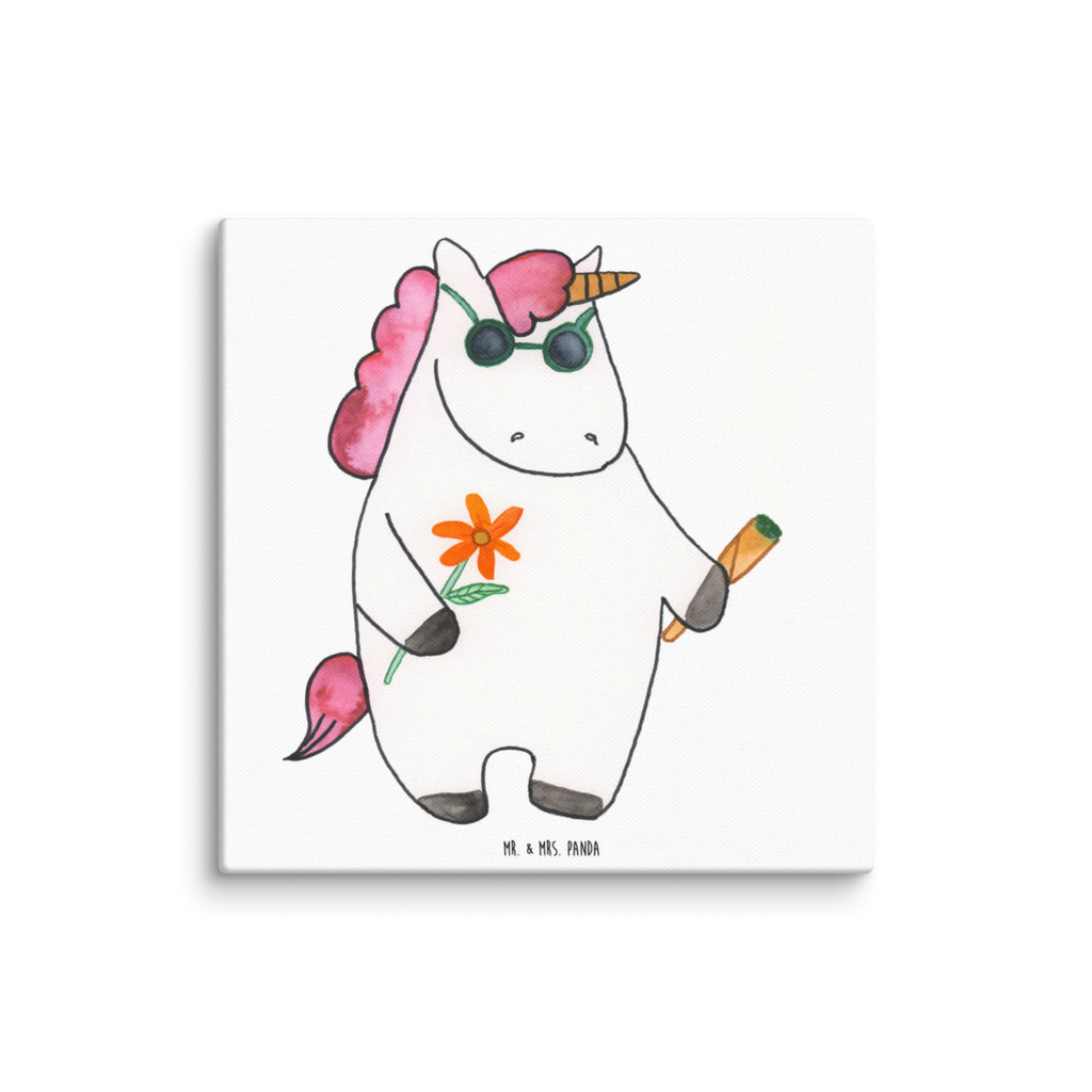 Leinwand Bild Einhorn Woodstock Kunstdruck, Leinwand, Unicorn, Einhorn, Einhorn Deko, Einhörner, Party, Joint, Alkohol, Kiffen, Zigarette, Spaß. Lustig, Witzig, Woodstock