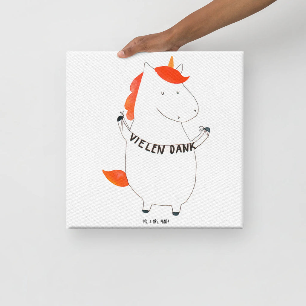 Leinwand Bild Einhorn Vielen Dank Leinwand, Bild, Kunstdruck, Wanddeko, Dekoration, Einhorn, Einhörner, Einhorn Deko, Unicorn, Danke, vielen Dank, Dankeschön, Danksagung