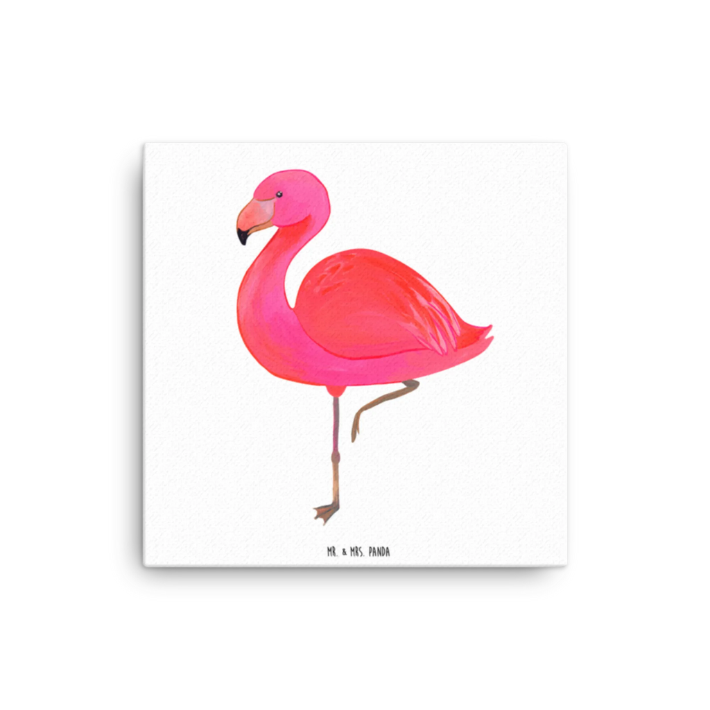 Leinwand Bild Flamingo Classic Leinwand, Kunstdruck, Flamingo, Stolz, Geschwister, Freundin, Selbstliebe, Ich, für Mich, Freundinnen, Sohn, Einzigartig, Außenseiter, Spruch, Tochter
