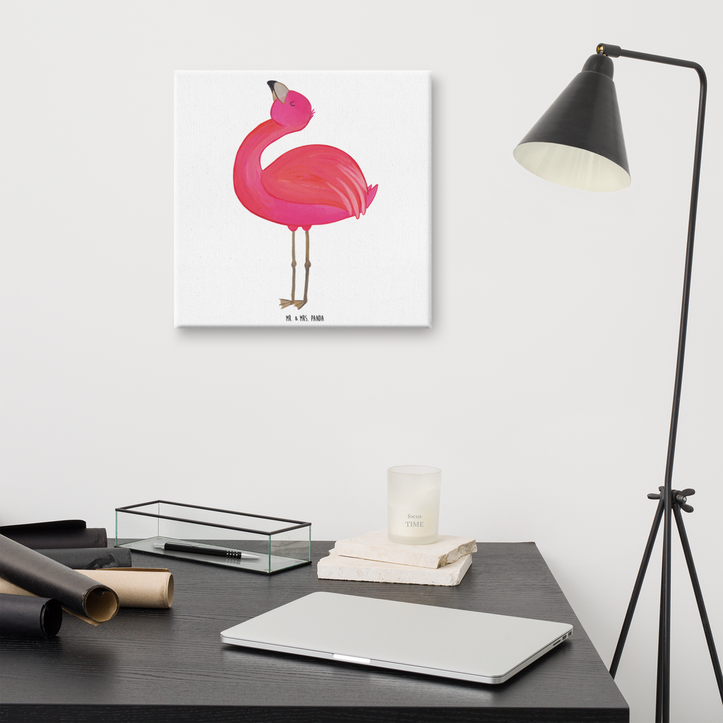 Leinwand Bild Flamingo stolz Leinwand, Bild, Kunstdruck, Wanddeko, Dekoration, Flamingo, stolz, Freude, Selbstliebe, Selbstakzeptanz, Freundin, beste Freundin, Tochter, Mama, Schwester