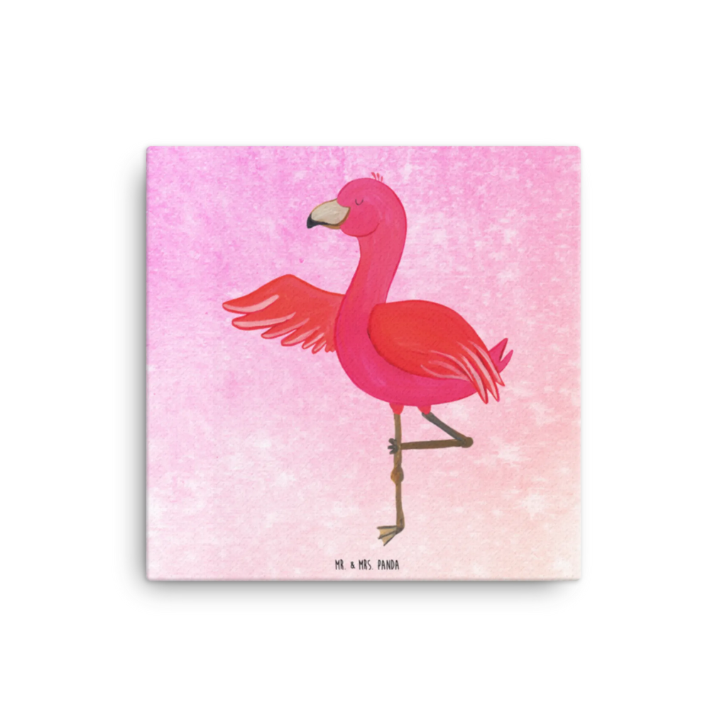 Leinwand Bild Flamingo Yoga Leinwand, Kunstdruck, Flamingo, Ärger, Achtsamkeit, Entspannung, Yoga, Vogel, Namaste, Tiefenentspannung, Yoga-Übung, Aufregen
