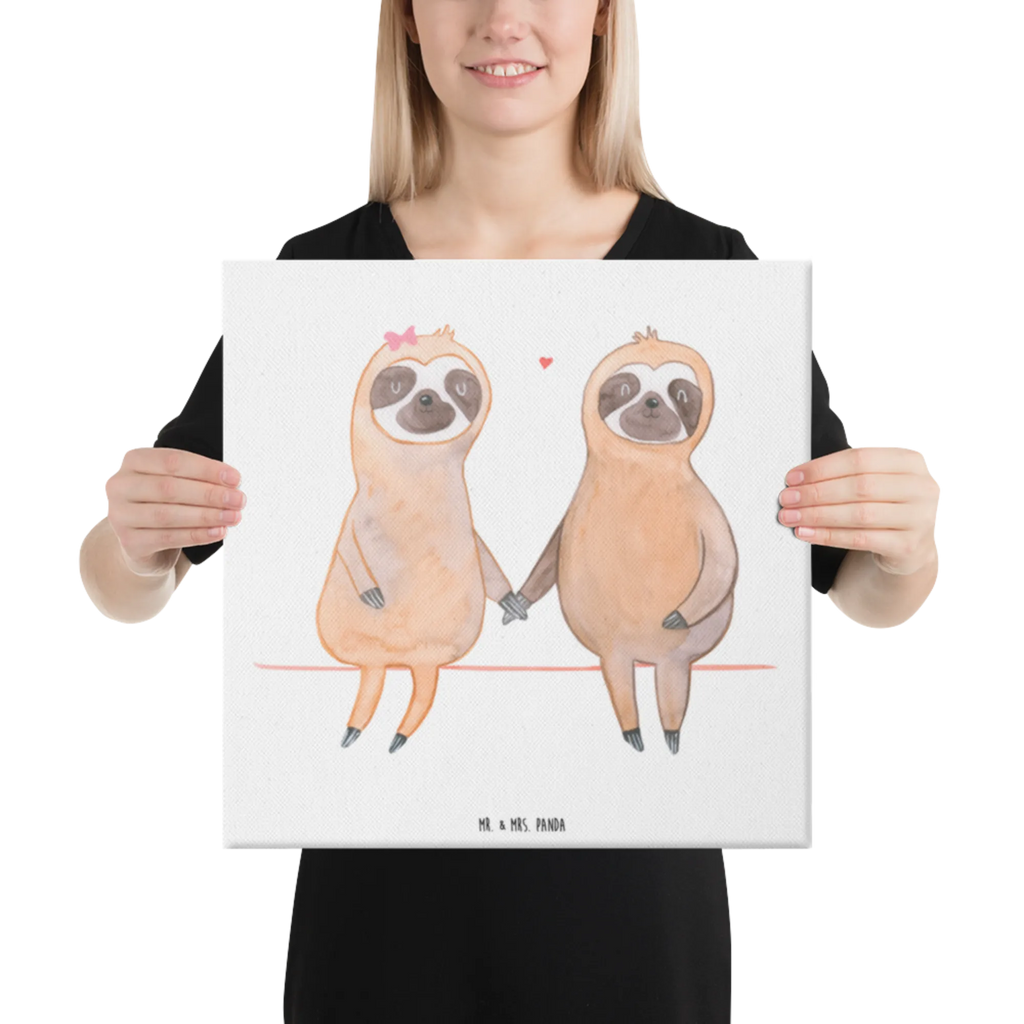 Leinwand Bild Faultier Pärchen Leinwand, Kunstdruck, Faultier, Faultier Geschenk, Faultier Deko, Faultiere, Beziehung, Relaxen, Faultierpärchen, Gemeinsam, faul, Verliebt, Langsamkeit, Verlobt, Liebe, Pärchen, Faultierliebe, Lieblingstier, Liebespaar