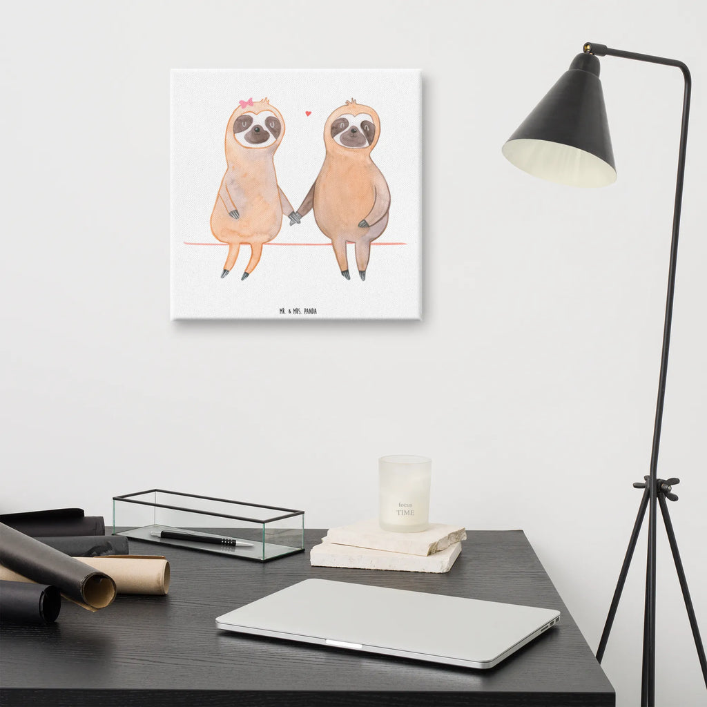 Leinwand Bild Faultier Pärchen Leinwand, Kunstdruck, Faultier, Faultier Geschenk, Faultier Deko, Faultiere, Beziehung, Relaxen, Faultierpärchen, Gemeinsam, faul, Verliebt, Langsamkeit, Verlobt, Liebe, Pärchen, Faultierliebe, Lieblingstier, Liebespaar