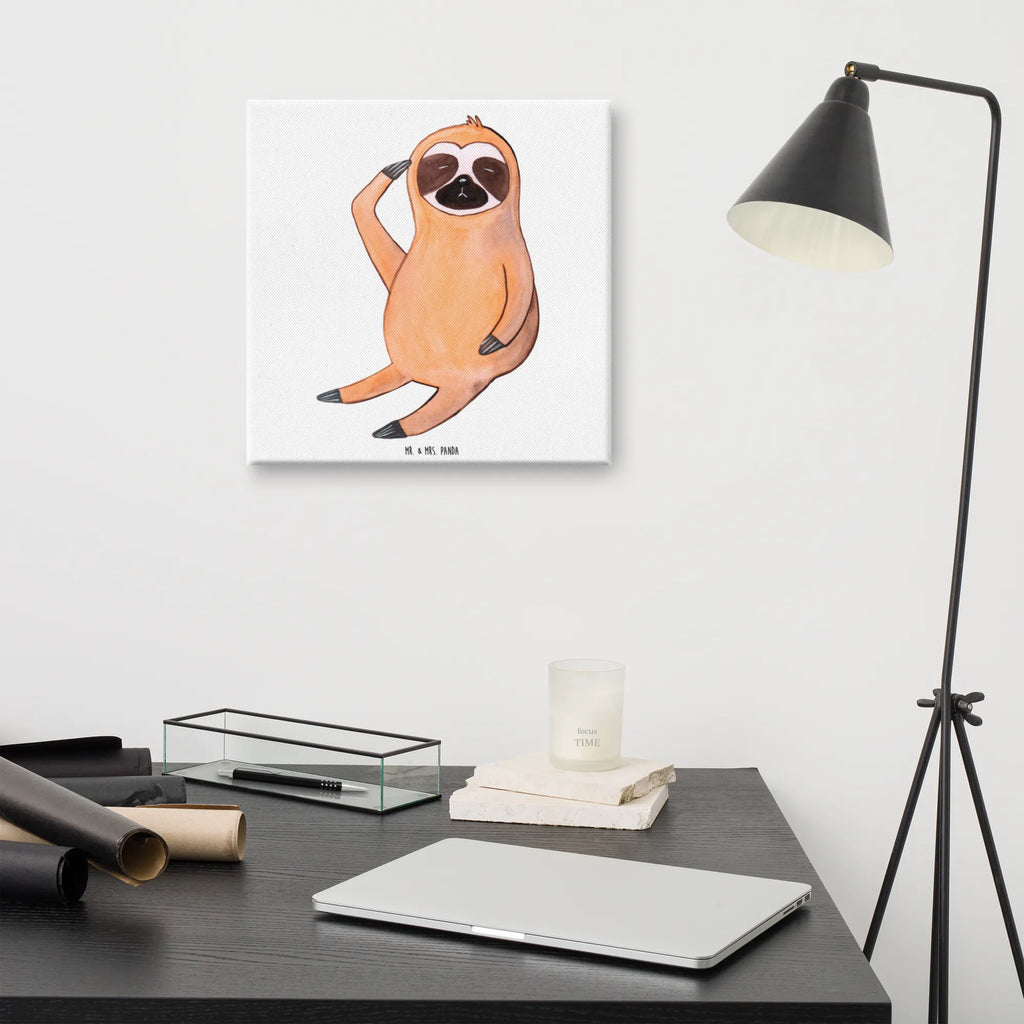 Canvas picture sloth Bird Bild, Leinwand, Wanddeko, Kunstdruck, Dekoration, Faultier, Faultier Geschenk, Faultier Deko, Morgenmuffel, Faultiere, Spinner, Frühaufsteher, Faultierwelt, Lieblingstier, faul, der frühe Vogel, früher Vogel, Vogel