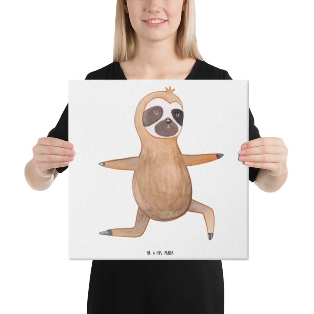 Canvas picture sloth yoga Kunstdruck, Leinwand, Faultier, Faultier Geschenk, Faultier Deko, Krieger, Namaste, Meditation, Lieblingstier, Yoga, Entspannung, faul, Yogaübungen, Atmung, Gelassenheit, Faultiere