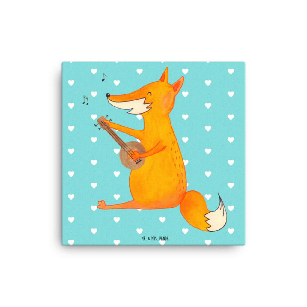 Canvas picture Fox guitar Kunstdruck, Leinwand, Fuchs, Sängerin, Füchse, Musik Spruch, Geschenk Musiker, Gitarre, Sänger, Musikerin