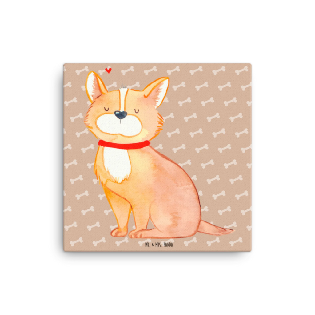 Canvas picture Dog Luck Leinwand, Bild, Wanddeko, Kunstdruck, Sprüche, Hund, Hunderasse, Hundebesitzer, Hundemotiv, Haustier, Tierliebhaber, Hundeliebe, Hundemama, Corgie, Spruch, Liebe